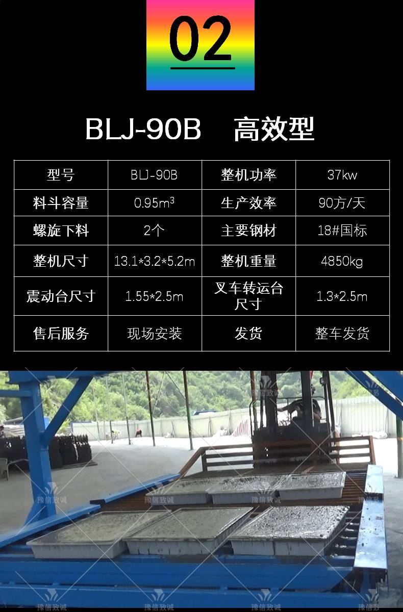BLJ90A預製件設備技術參(cān)數